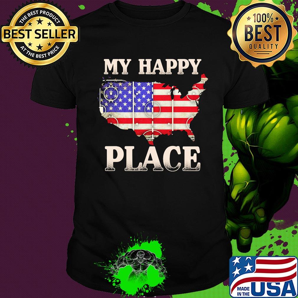 My happy place american flag independence day shirt
