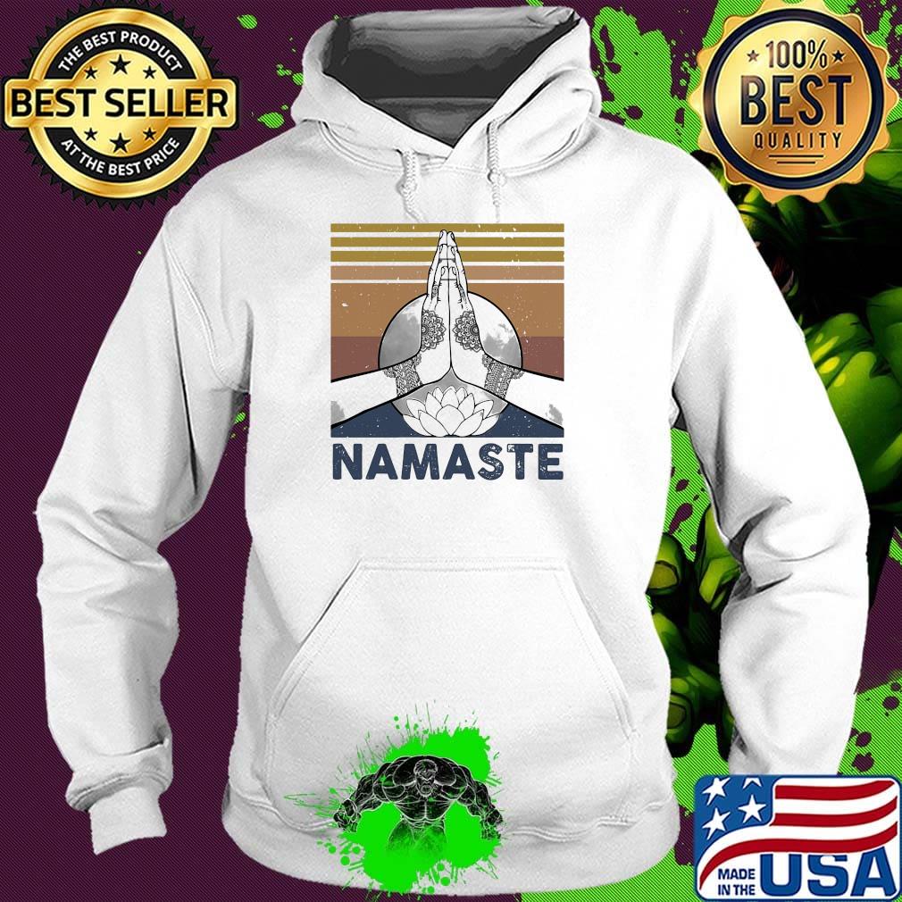 Namaste yoga vintage retro s Hoodie Namaste yoga vintage retro s Hoodie
