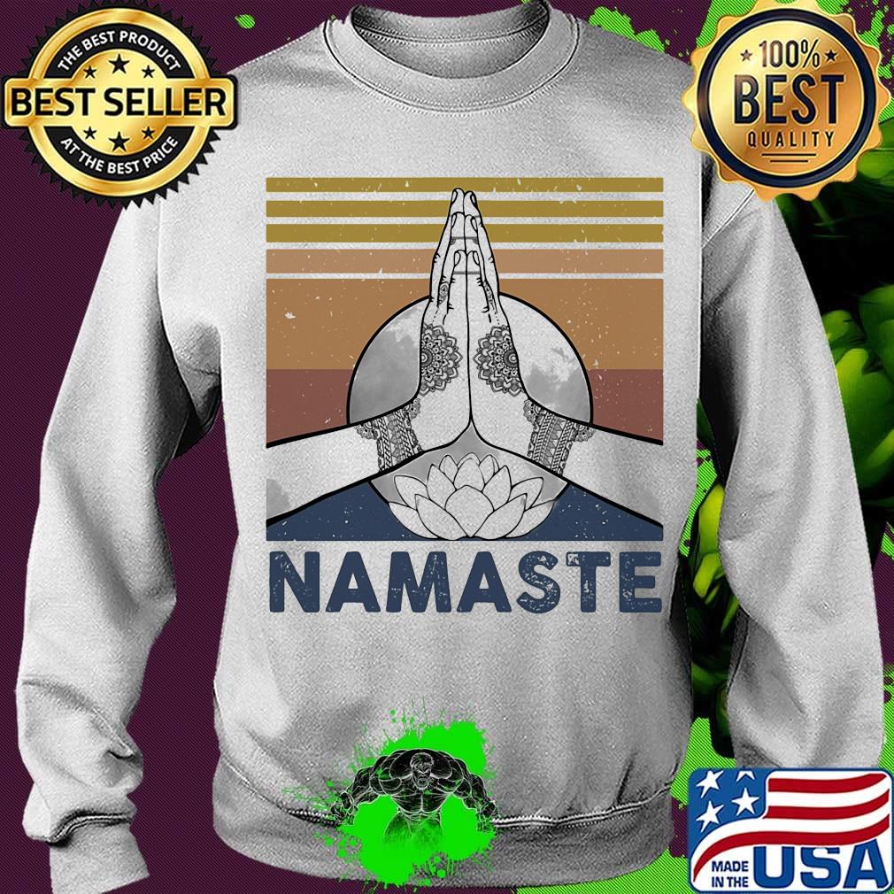 Namaste yoga vintage retro s Sweater Namaste yoga vintage retro s Sweater