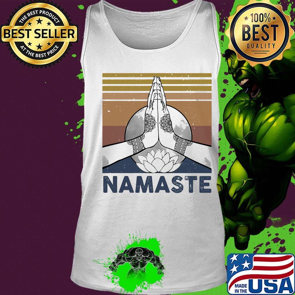 Namaste yoga vintage retro s Tank top Namaste yoga vintage retro s Tank top