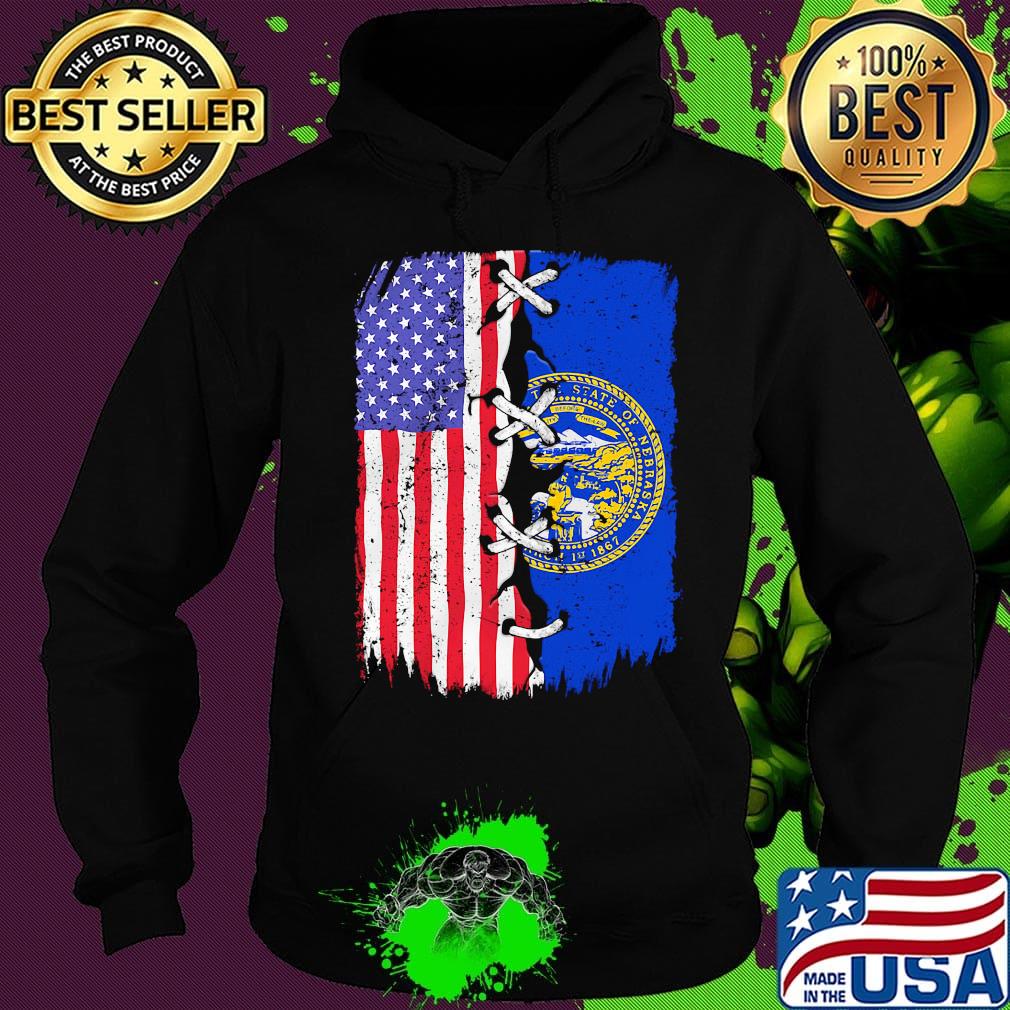 Nebraska and American flag independence day s Hoodie Nebraska and American flag independence day s Hoodie