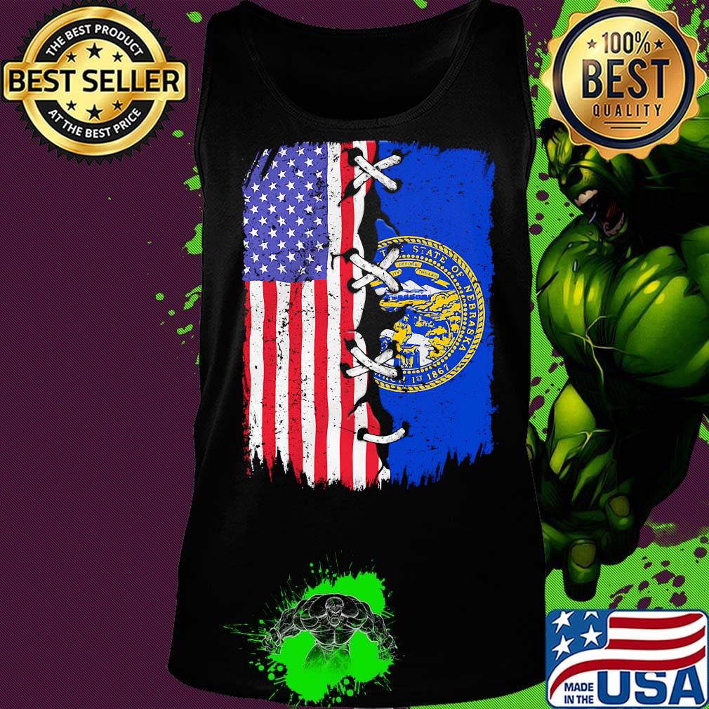 Nebraska and American flag independence day s Tank top Nebraska and American flag independence day s Tank top