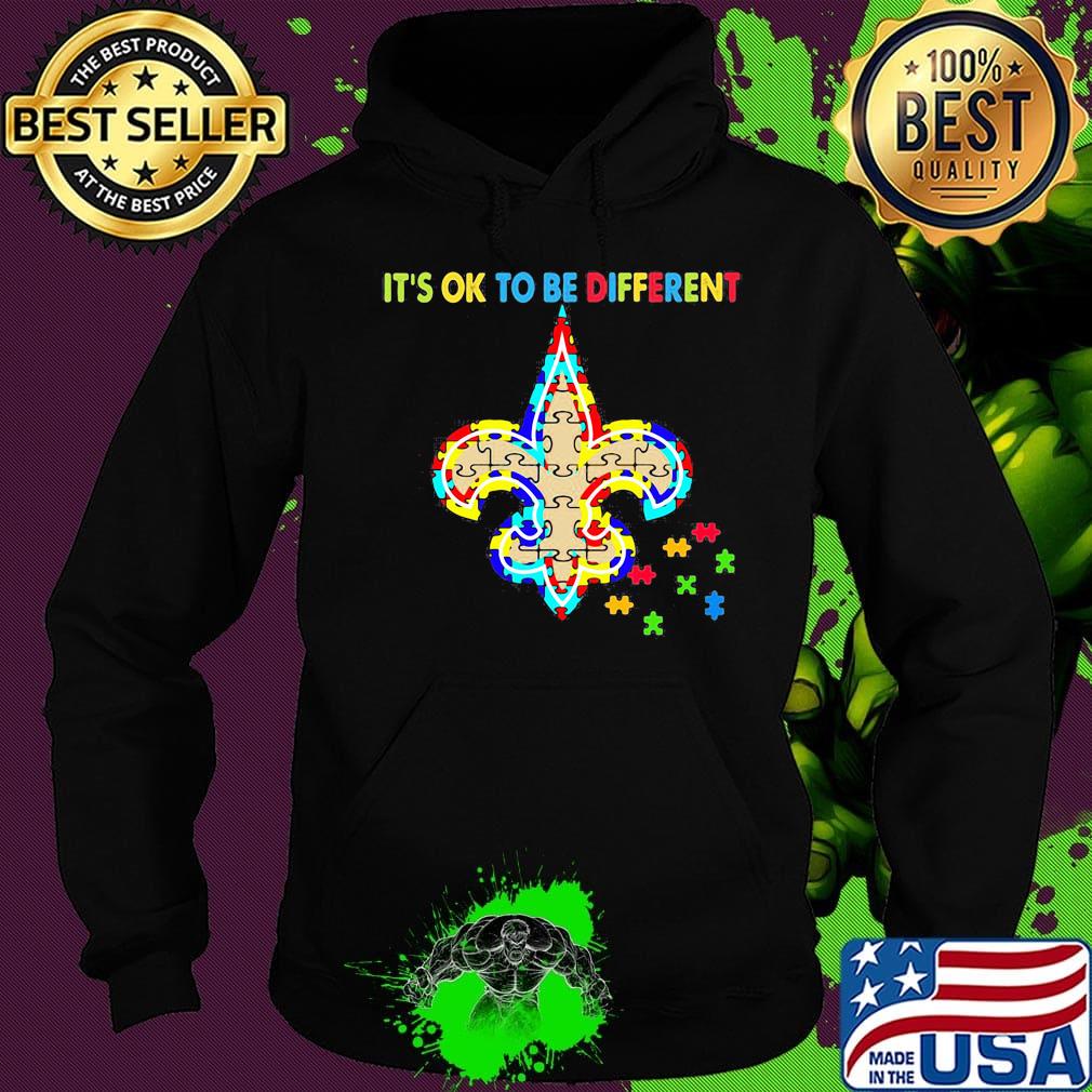 New orleans saints it's ok to be different autism awareness s Hoodie New orleans saints it's ok to be different autism awareness s Hoodie