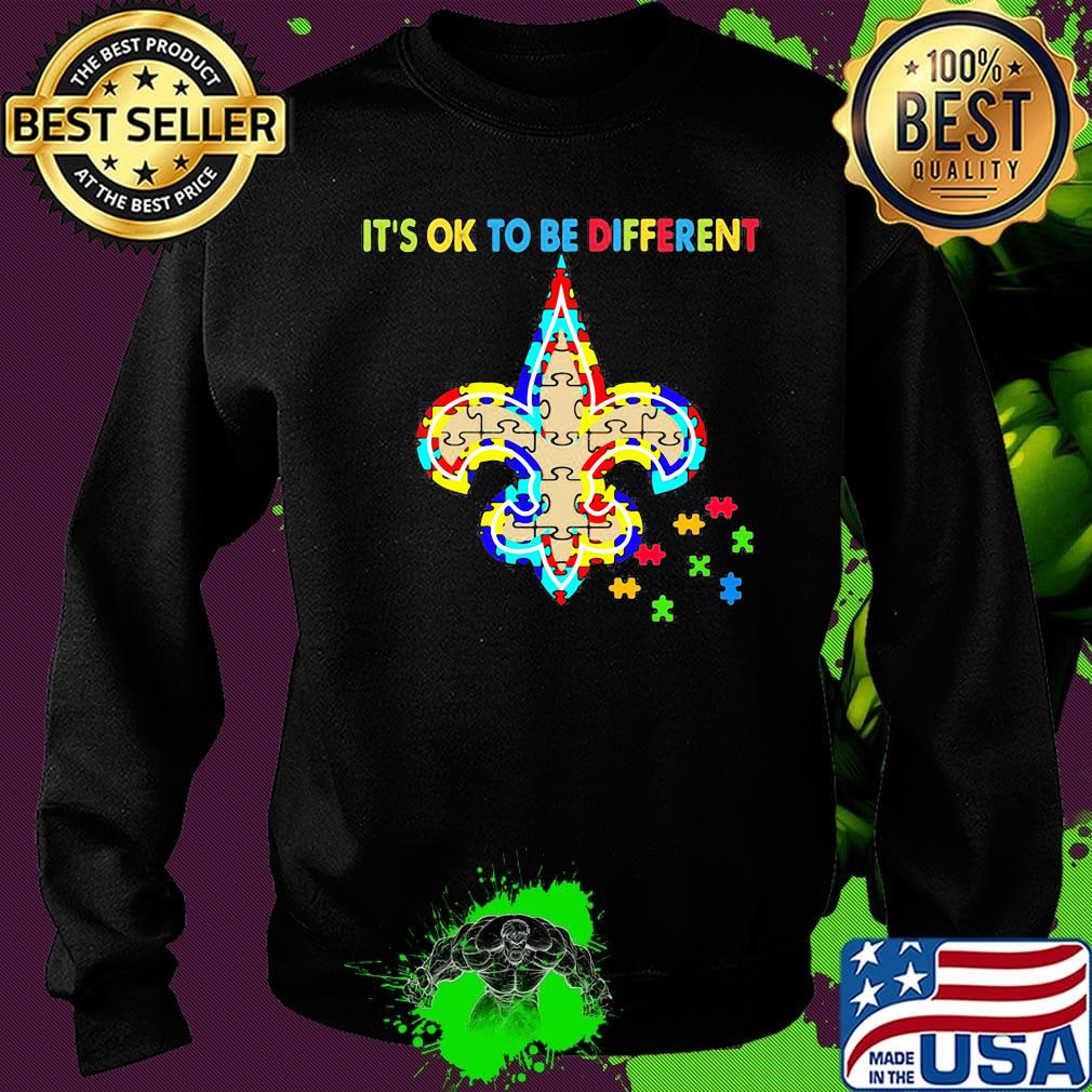 New orleans saints it's ok to be different autism awareness s Sweater New orleans saints it's ok to be different autism awareness s Sweater