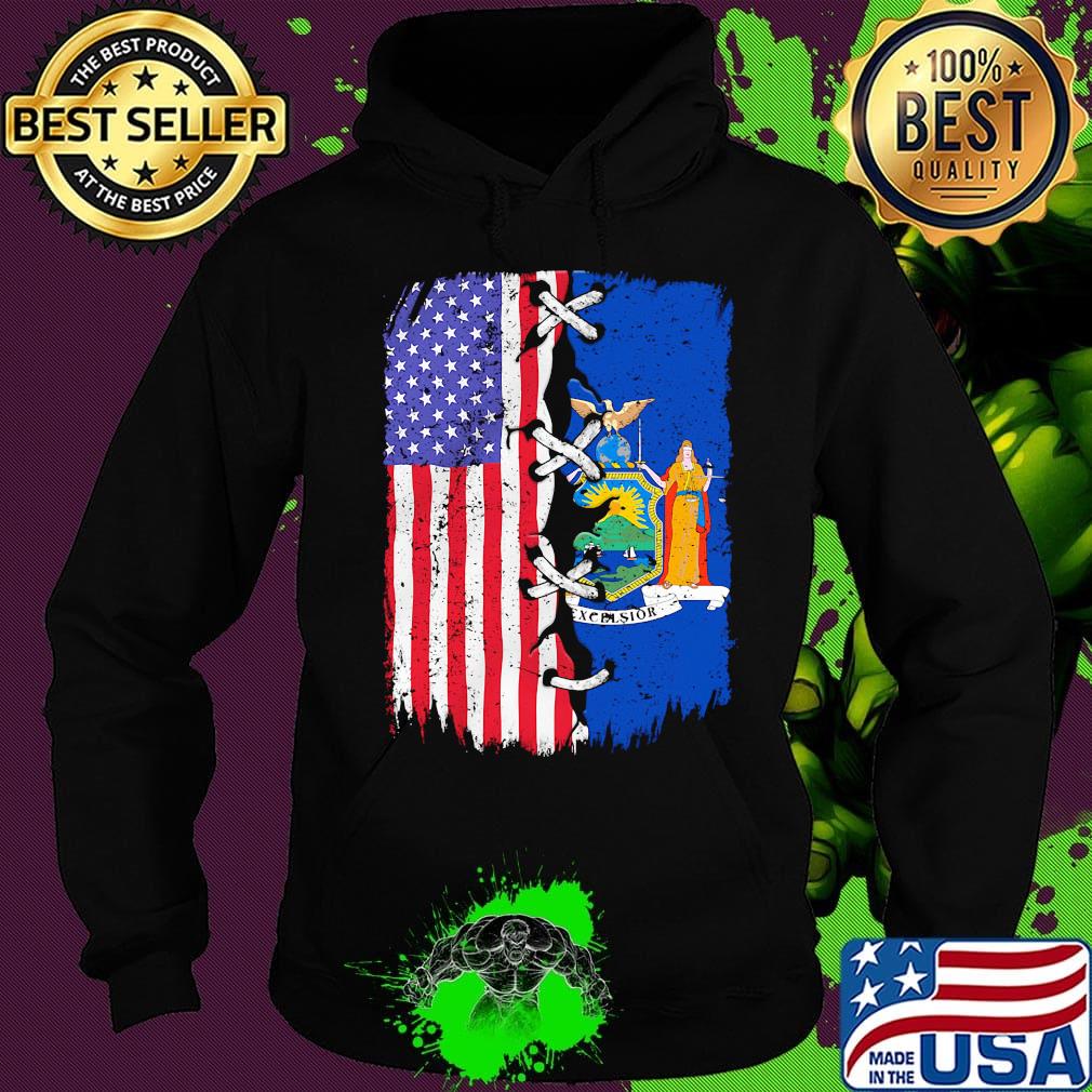 New York and American flag independence day s Hoodie New York and American flag independence day s Hoodie