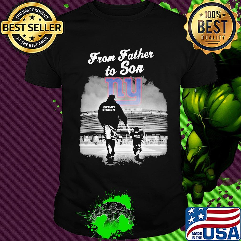 New york giants from father to son metlife stadium happy father's day shirt