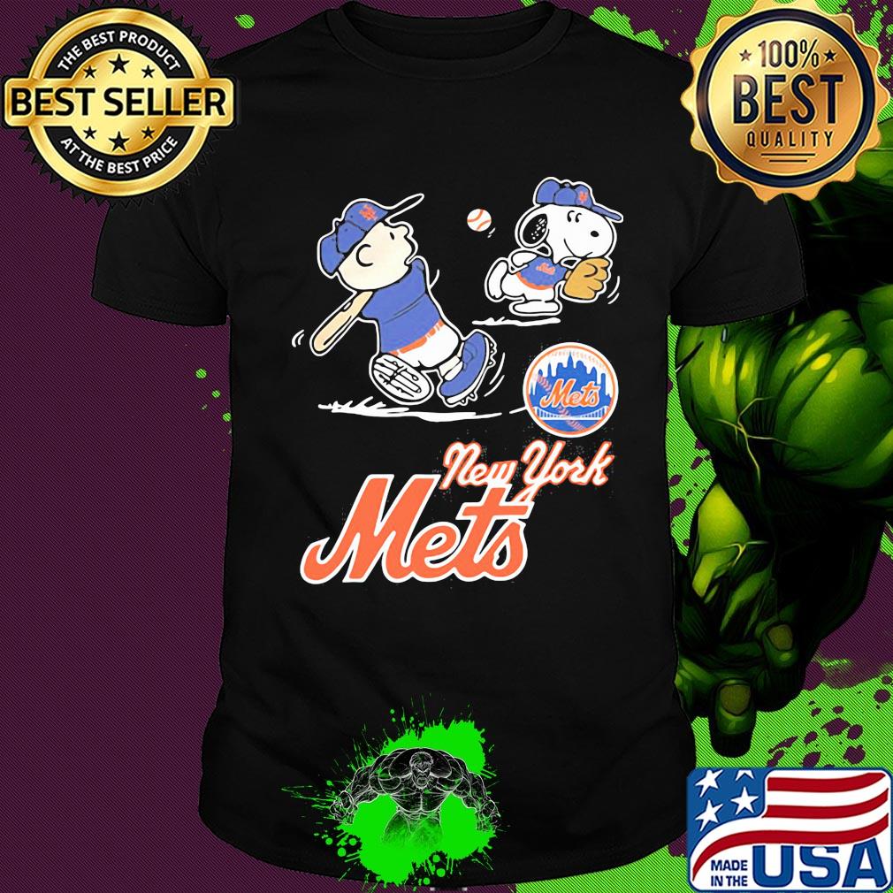 New york mets charlie brown and snoopy players baseball shirt