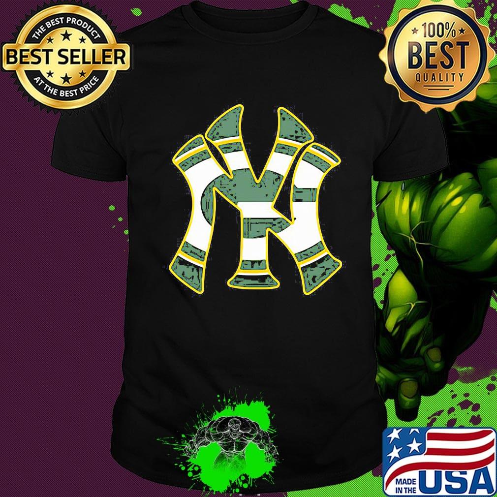 New york yankees and green bay packers shirt