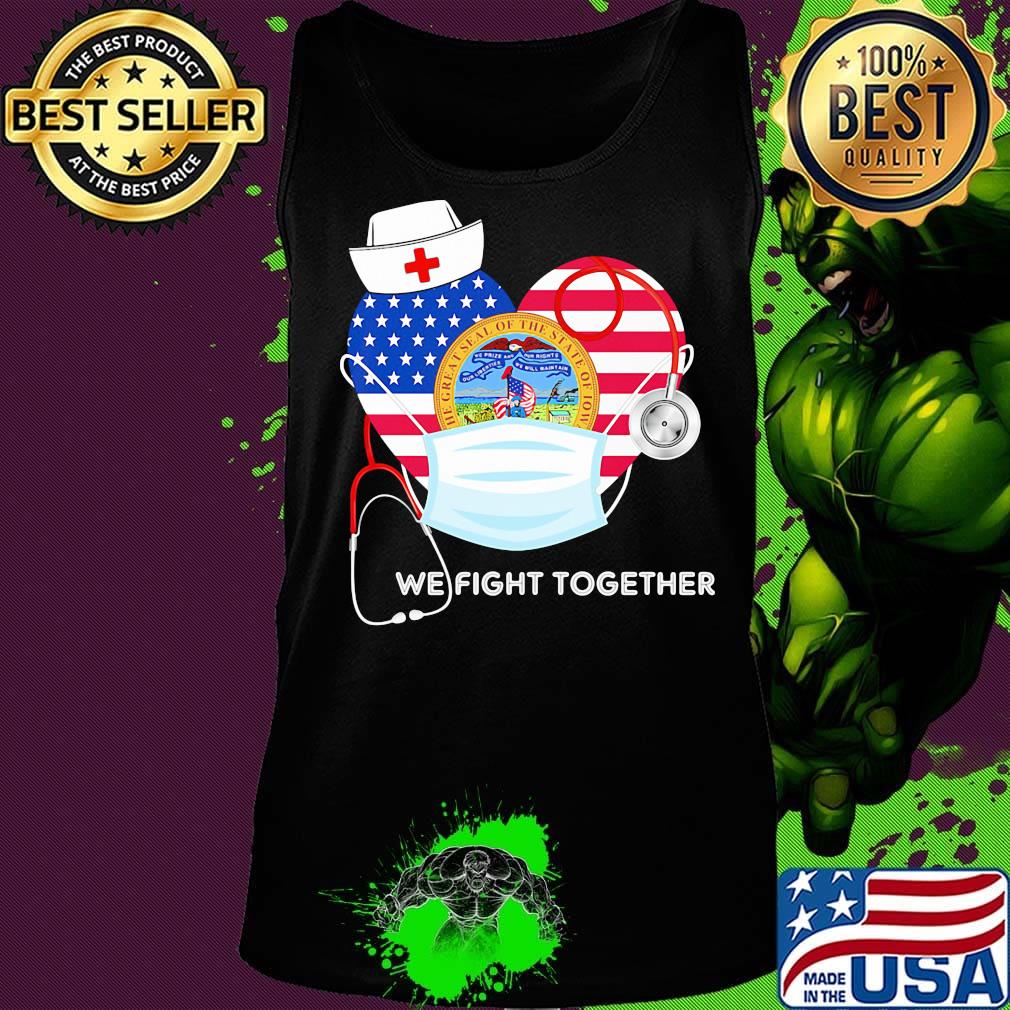 Nurse mask we fight together the great steal of the state of iowa heart american flag independence day s Tank top Nurse mask we fight together the great steal of the state of iowa heart american flag independence day s Tank top