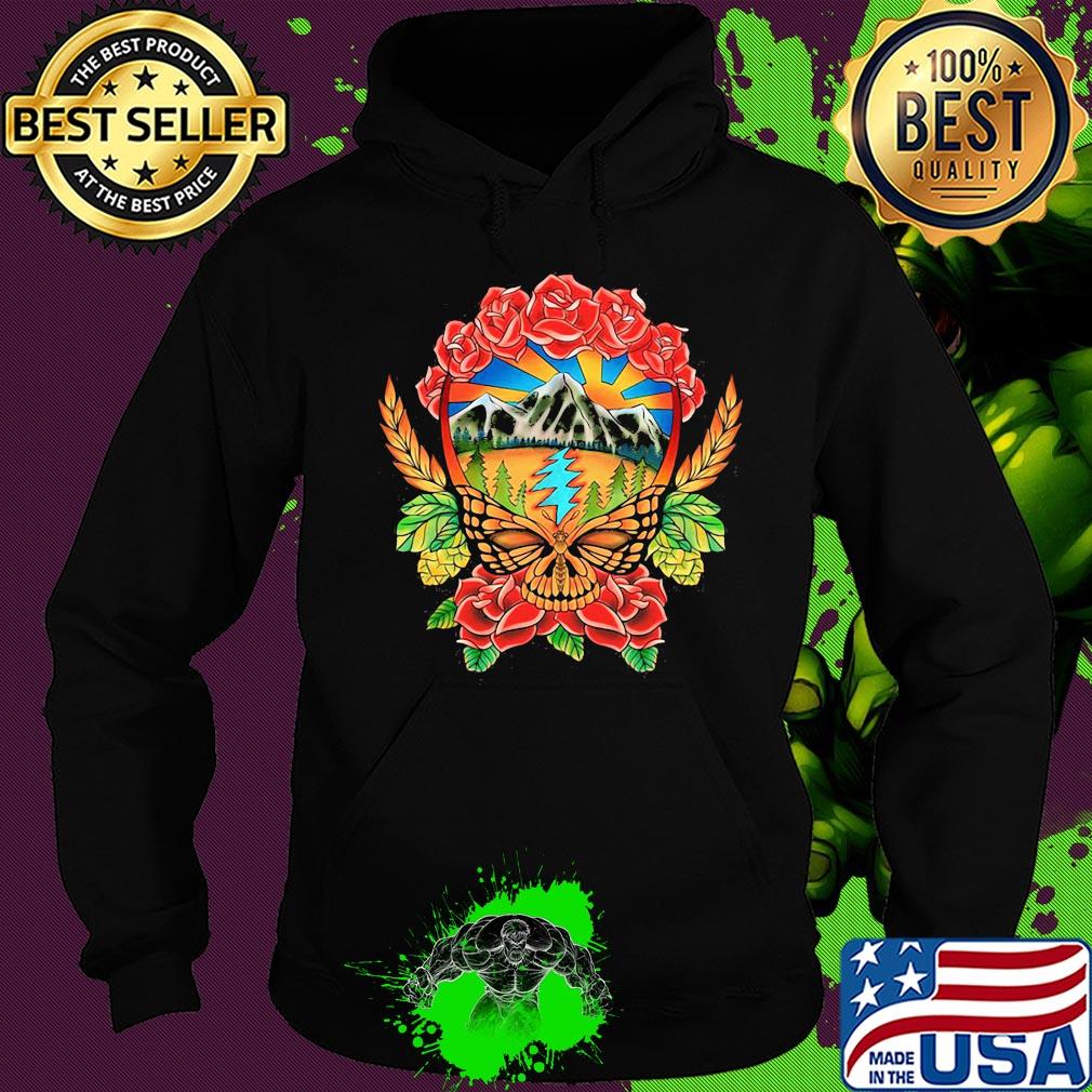 Official Butterfly skull flower s Hoodie Official Butterfly skull flower s Hoodie
