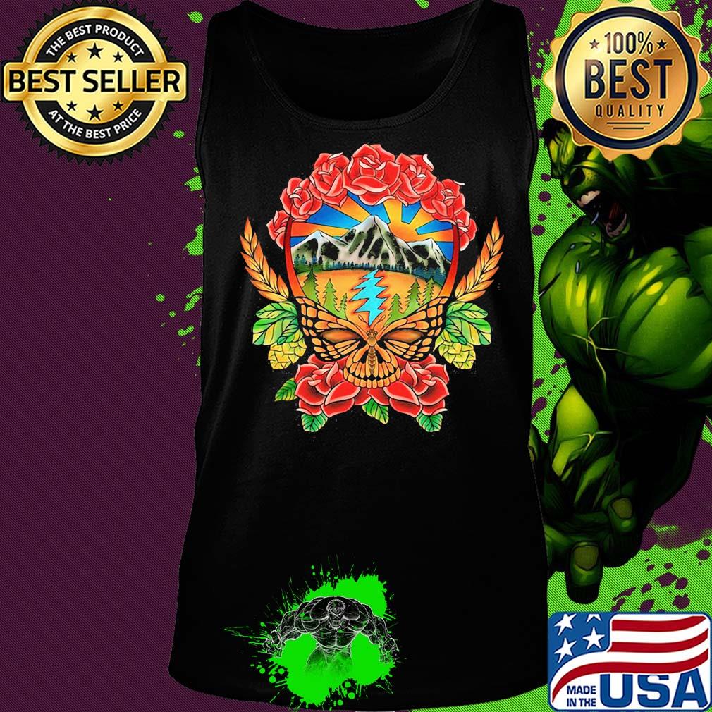 Official Butterfly skull flower s Tank top Official Butterfly skull flower s Tank top