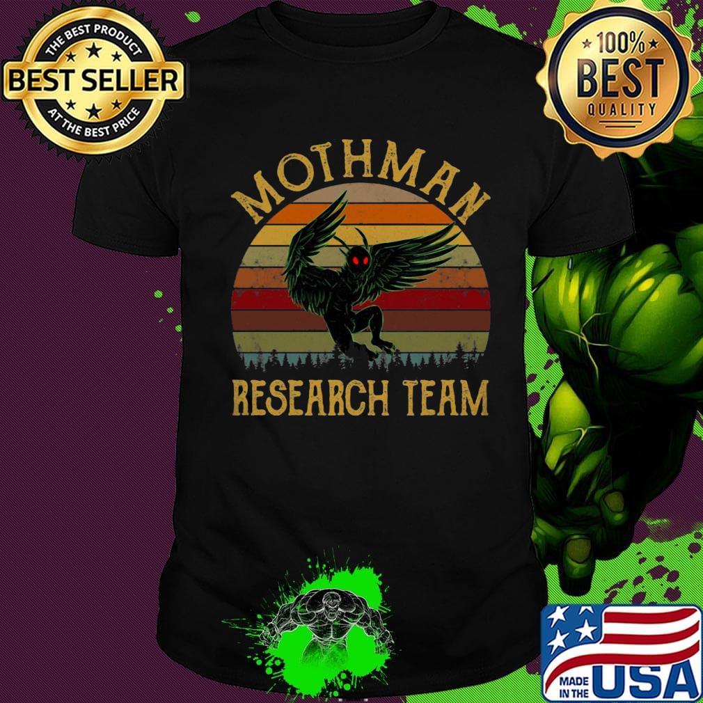 Official Mothman Research Team Vintage Retro Shirt