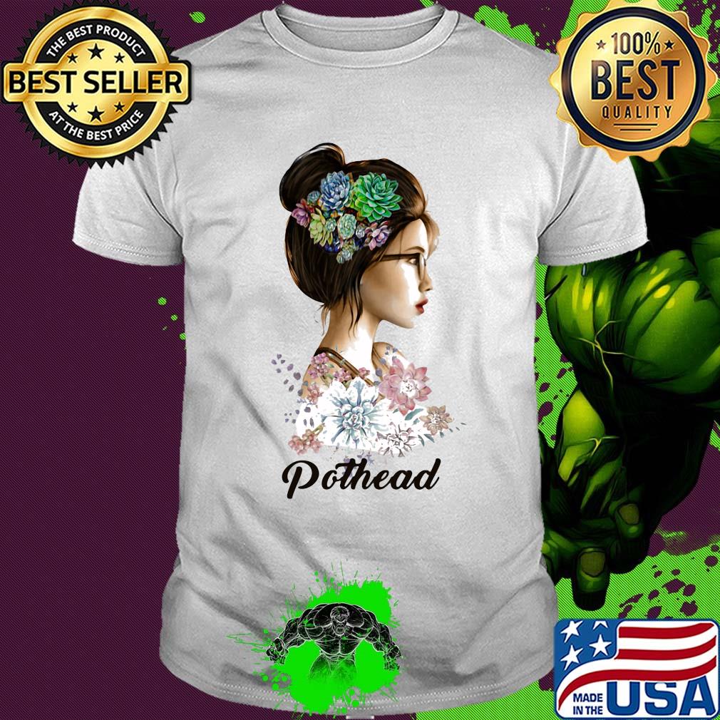 Official pothead girl flower shirt