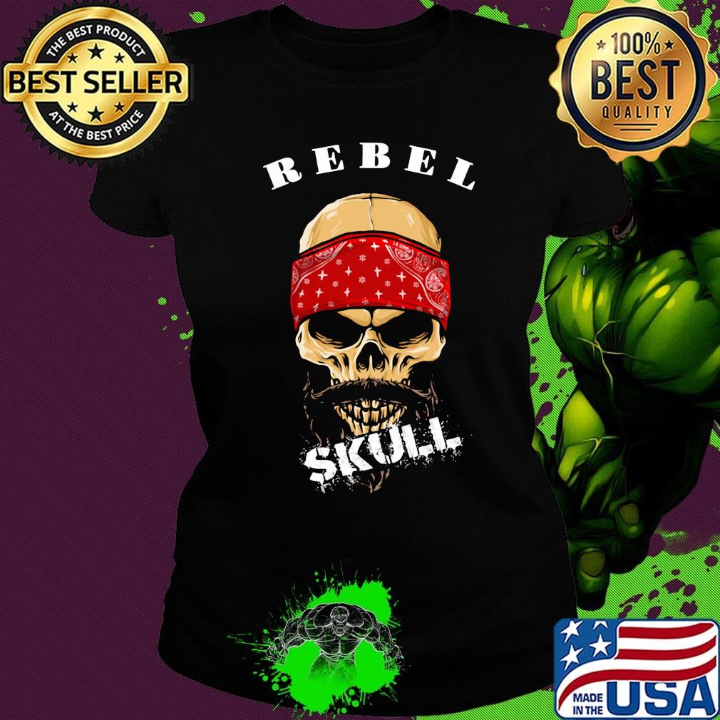 Official rebel skull beard s Ladies tee Official rebel skull beard s Ladies tee