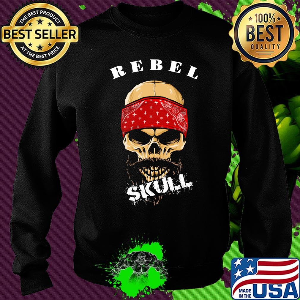 Official rebel skull beard s Sweater Official rebel skull beard s Sweater