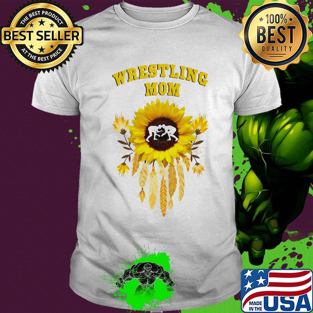 Official wrestling mom sunflowers shirt