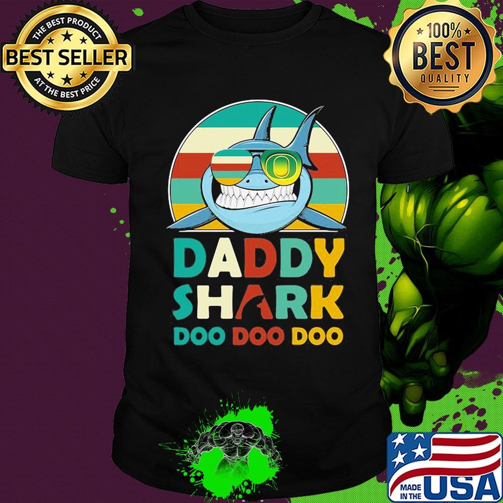 Oregon ducks daddy shark doo doo doo vintage shirt