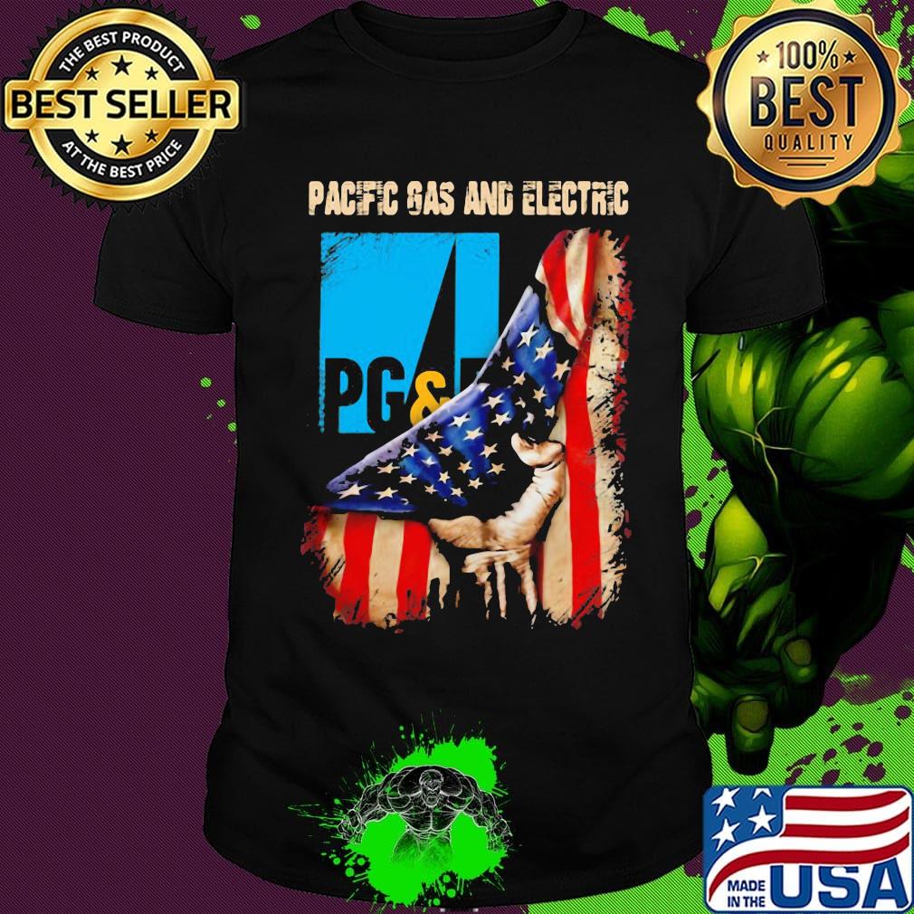 Pacific gas and electric american flag independence day shirt