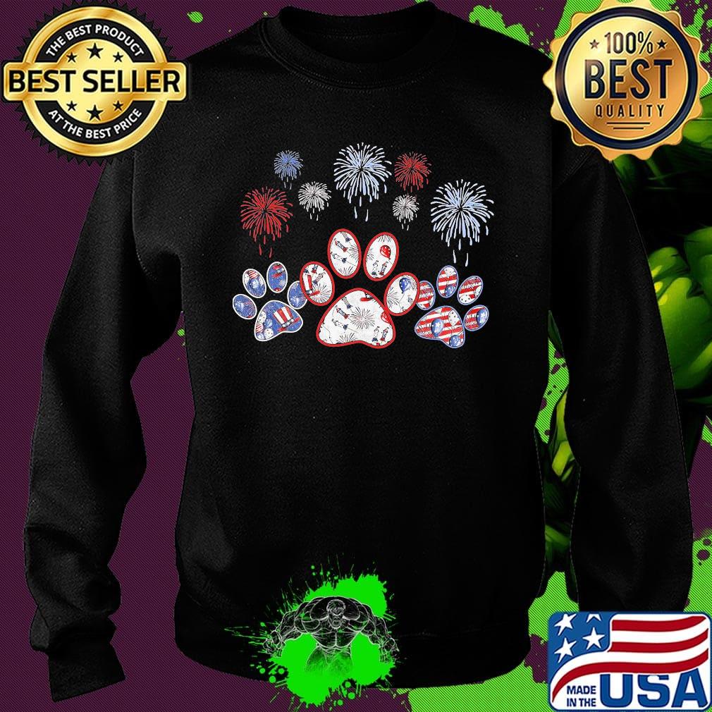 Paws dog firework america 4th of july independence day s Sweater Paws dog firework america 4th of july independence day s Sweater