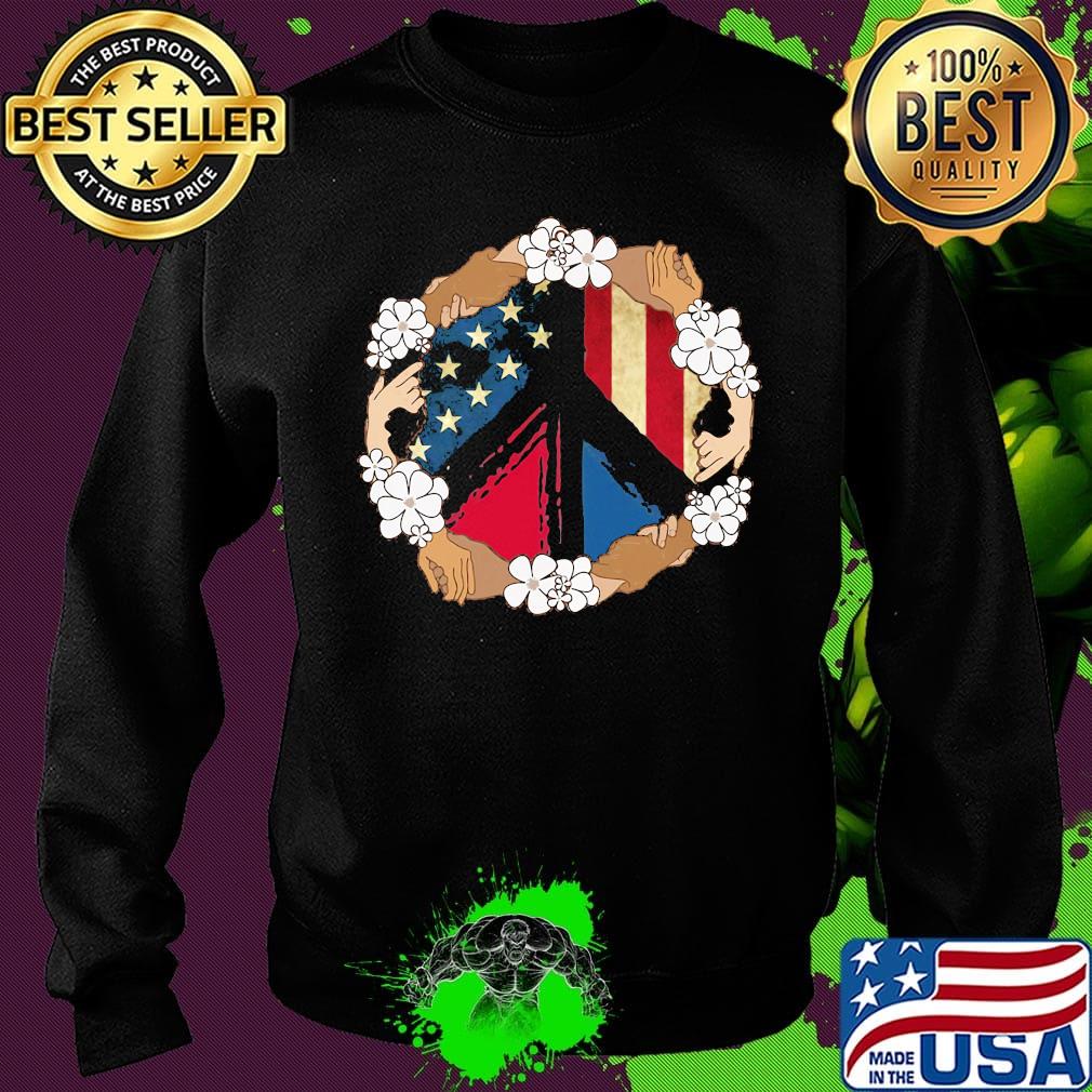 Peace juneteenth freedom day american flag independence day flowers s Sweater Peace juneteenth freedom day american flag independence day flowers s Sweater