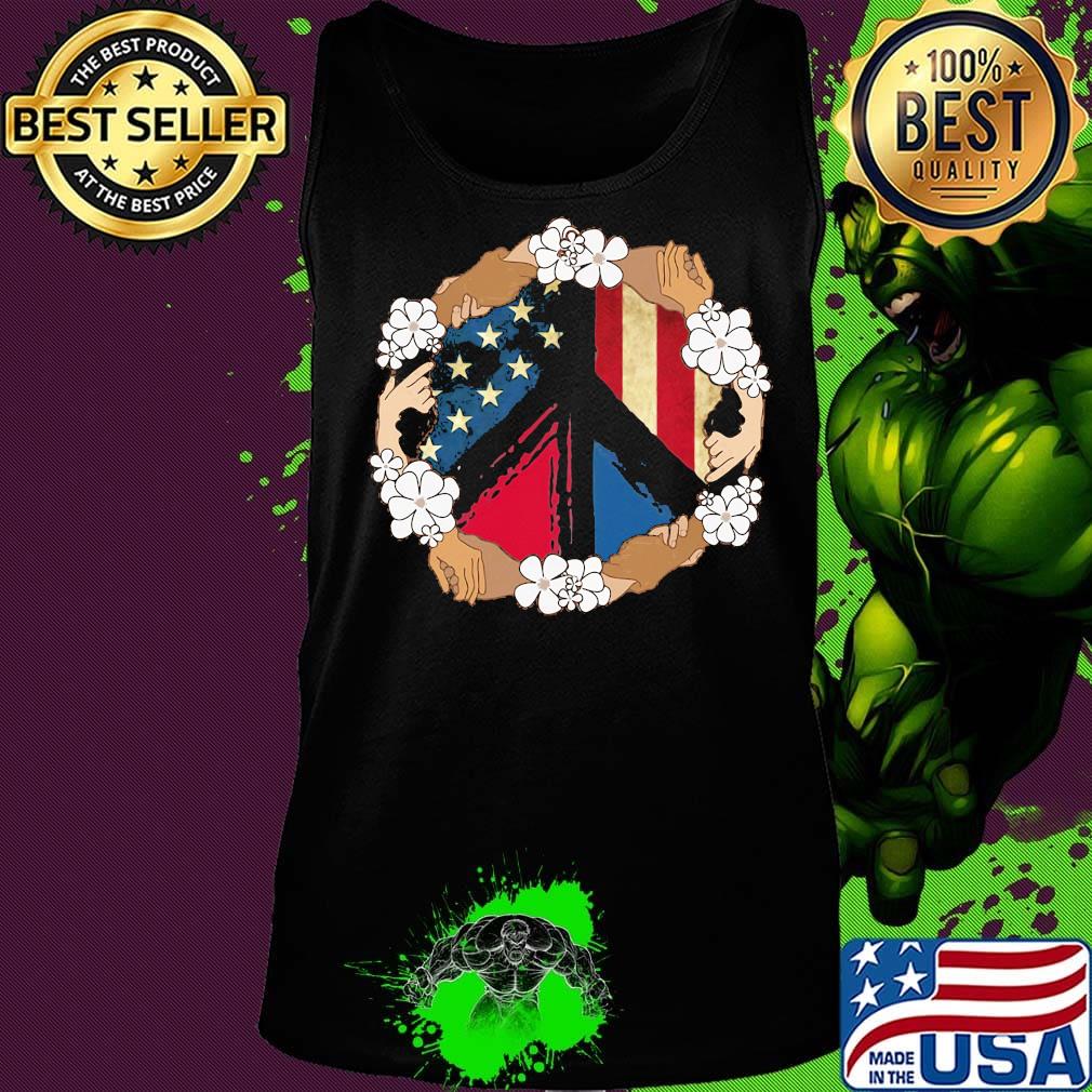 Peace juneteenth freedom day american flag independence day flowers s Tank top Peace juneteenth freedom day american flag independence day flowers s Tank top