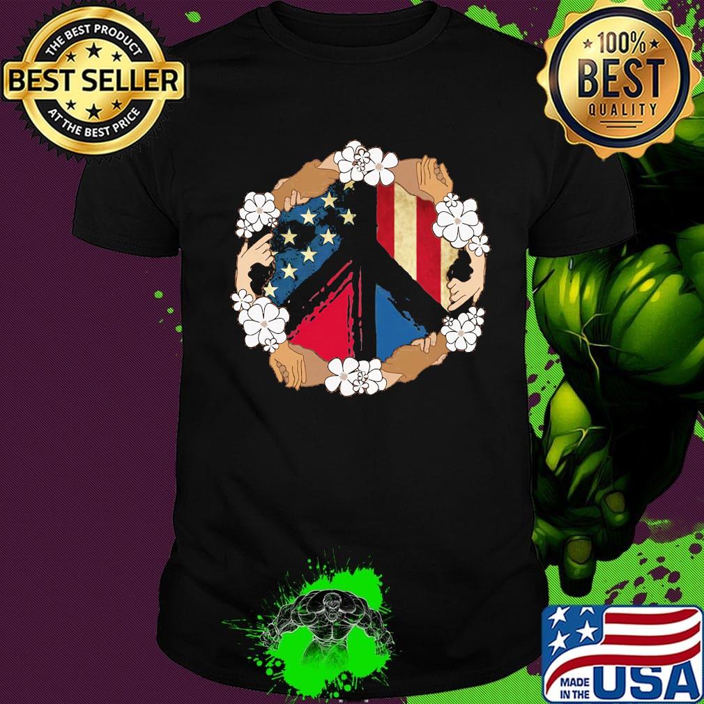Peace juneteenth freedom day american flag independence day flowers shirt Peace juneteenth freedom day american flag independence day flowers shirt