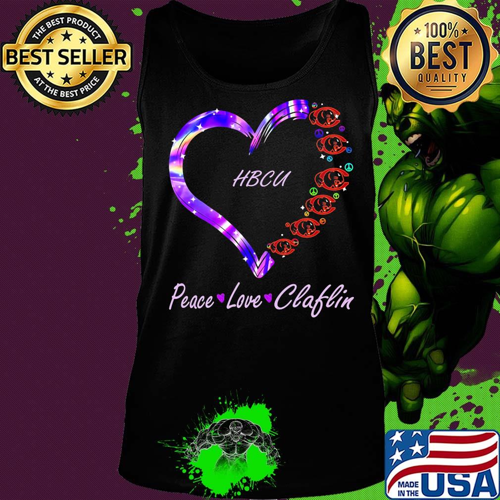 Peace love claflin university athletics hbcu heart s Tank top Peace love claflin university athletics hbcu heart s Tank top