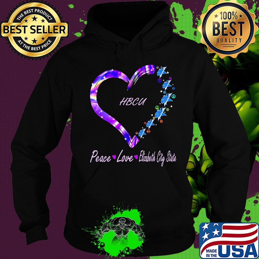 Peace love elizabeth city state university hbcu heart s Hoodie Peace love elizabeth city state university hbcu heart s Hoodie