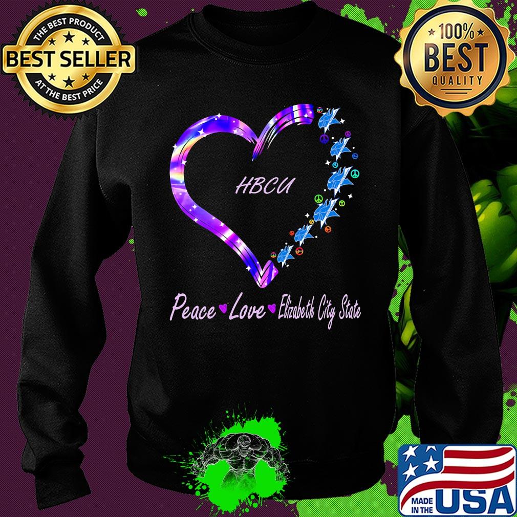 Peace love elizabeth city state university hbcu heart s Sweater Peace love elizabeth city state university hbcu heart s Sweater