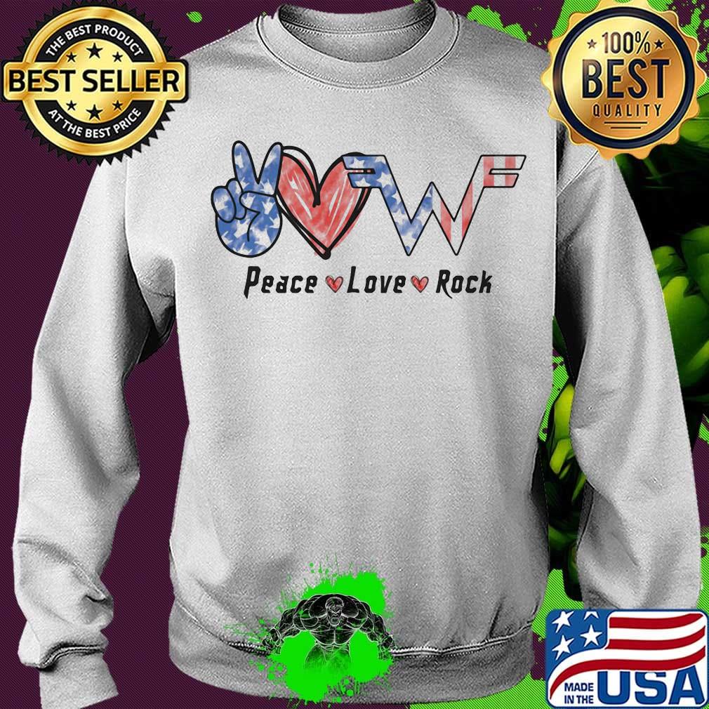 Peace love rock american flag independence day s Sweater Peace love rock american flag independence day s Sweater