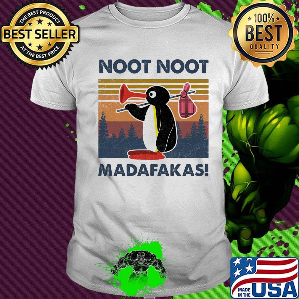 Penguin noot noot madafakas vintage retro shirt
