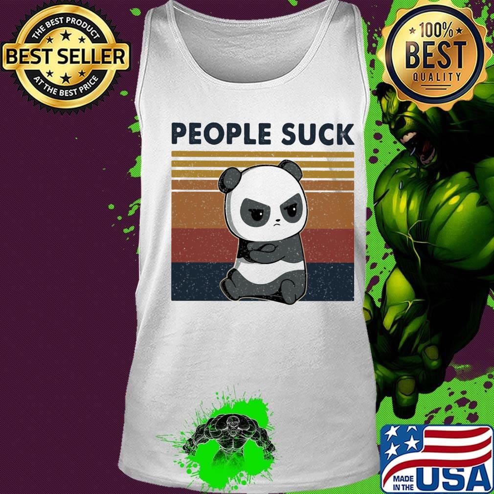 People Suck Panda Vintage Retro Shirt Tank top People Suck Panda Vintage Retro Shirt Tank top