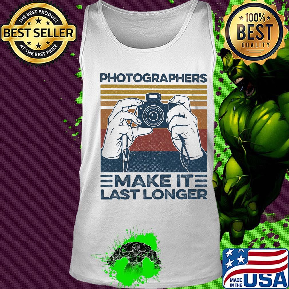 Photographers make it last longer vintage retro s Tank top Photographers make it last longer vintage retro s Tank top