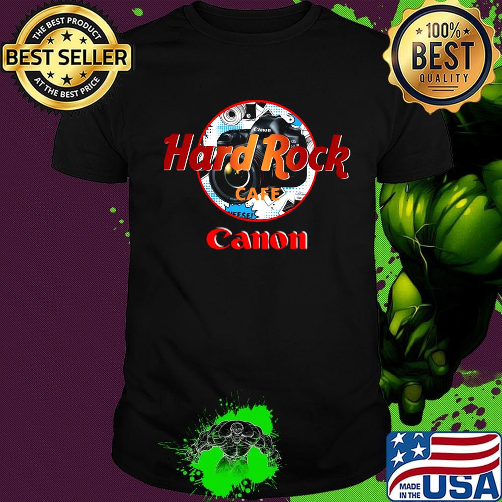Photography hard rock cafe canon shirt