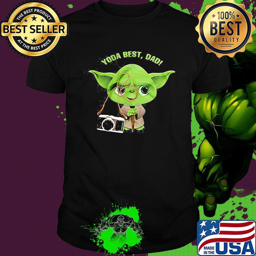 Photography master yoda best dad happy father's day shirt