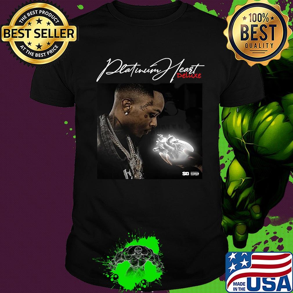 Platinum heart deluxe music band black shirt