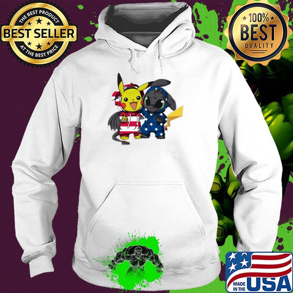 Pokemon and toothless america 4th of july independence day s Hoodie Pokemon and toothless america 4th of july independence day s Hoodie