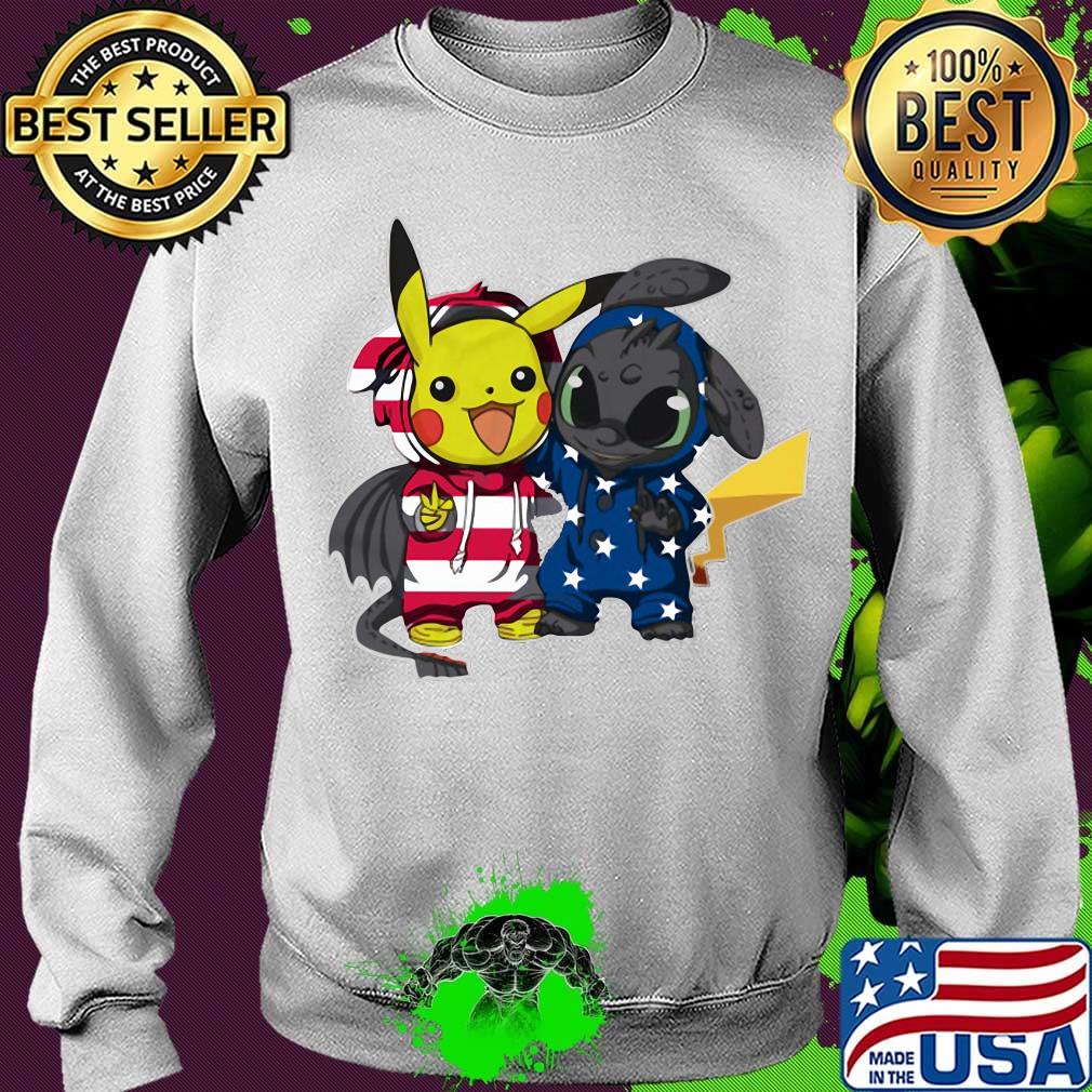 Pokemon and toothless america 4th of july independence day s Sweater Pokemon and toothless america 4th of july independence day s Sweater