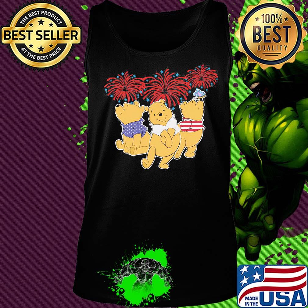 Pooh firework american flag independence day s Tank top Pooh firework american flag independence day s Tank top