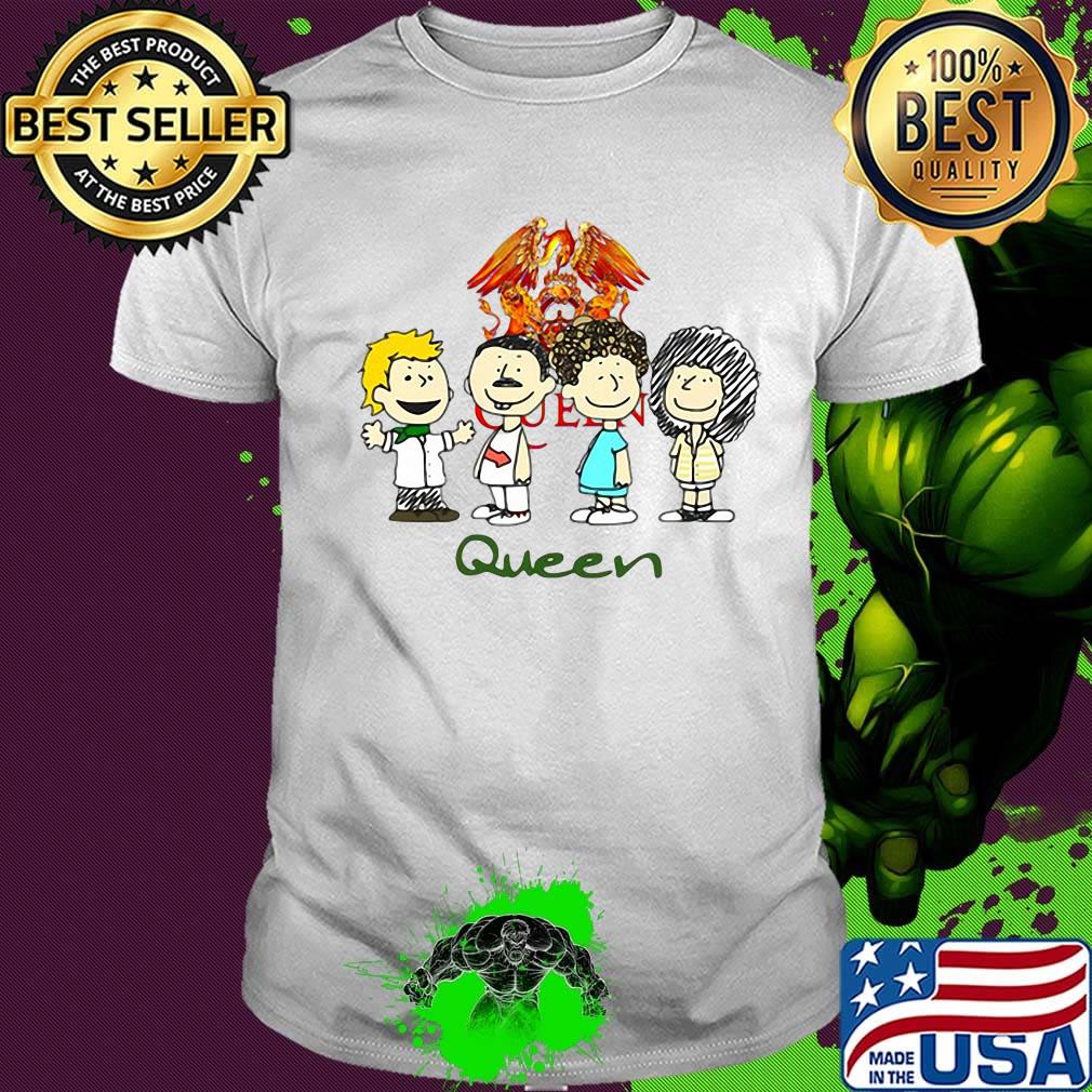 Queen band members cartoon shirt