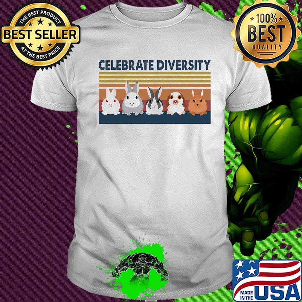 RabbitCelebrate diversity vintage retro shirt