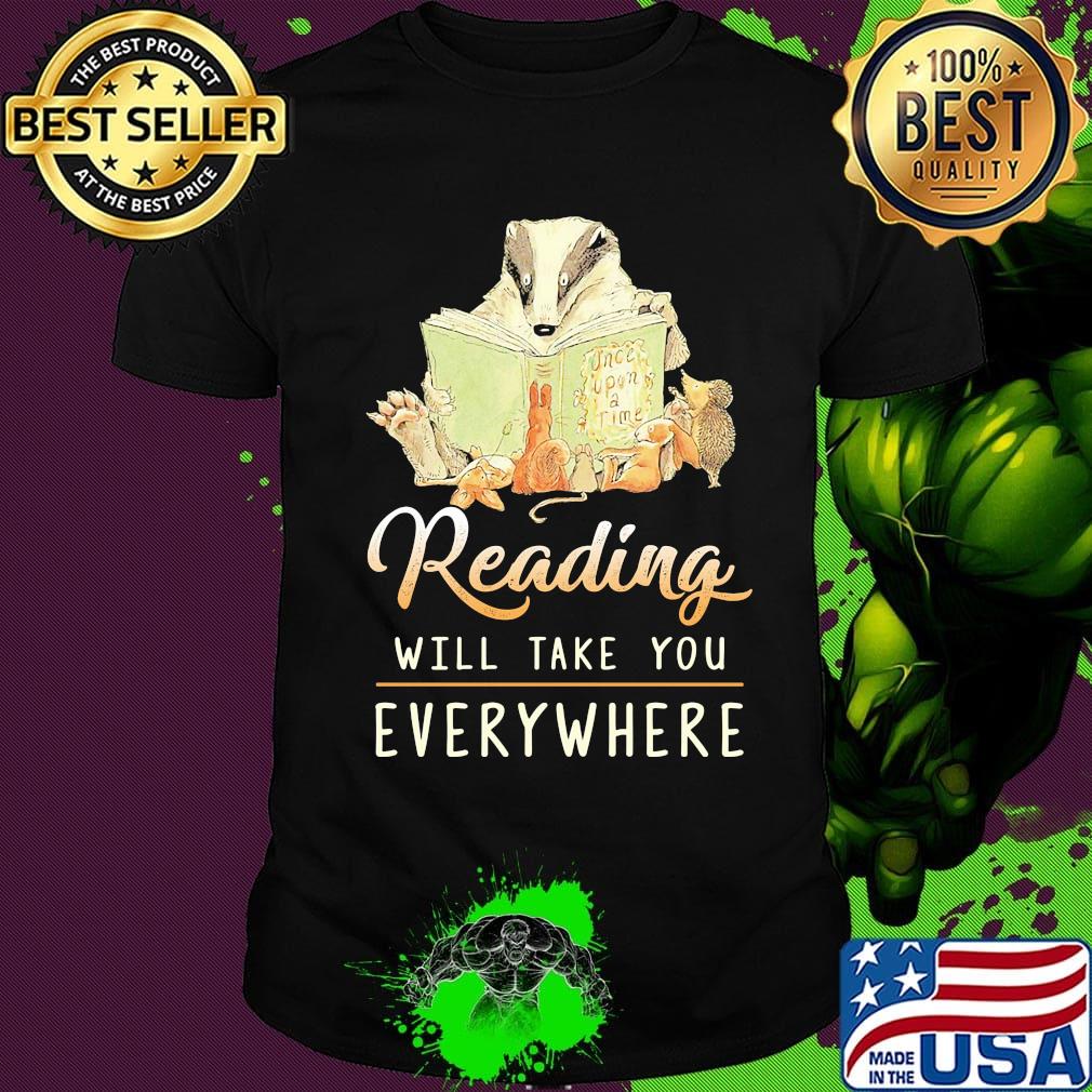 Rading Will Take You Everywhere Book Squirrel Shirt