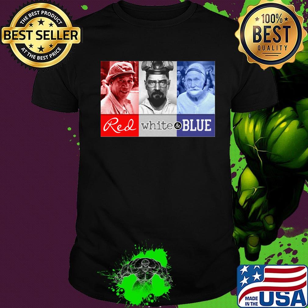 Red white and blue american icons 4th of july independence day shirt
