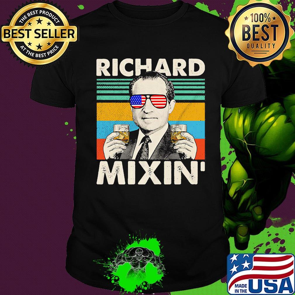Richard mixin drinking 4th of july vintage retro shirt