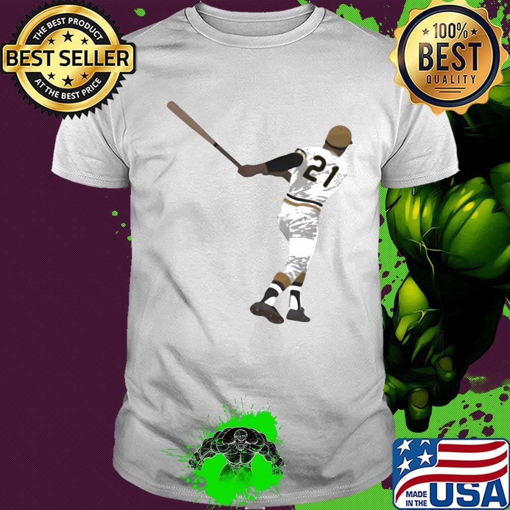 Roberto clemente 21 pittsburgh pirates baseball team shirt