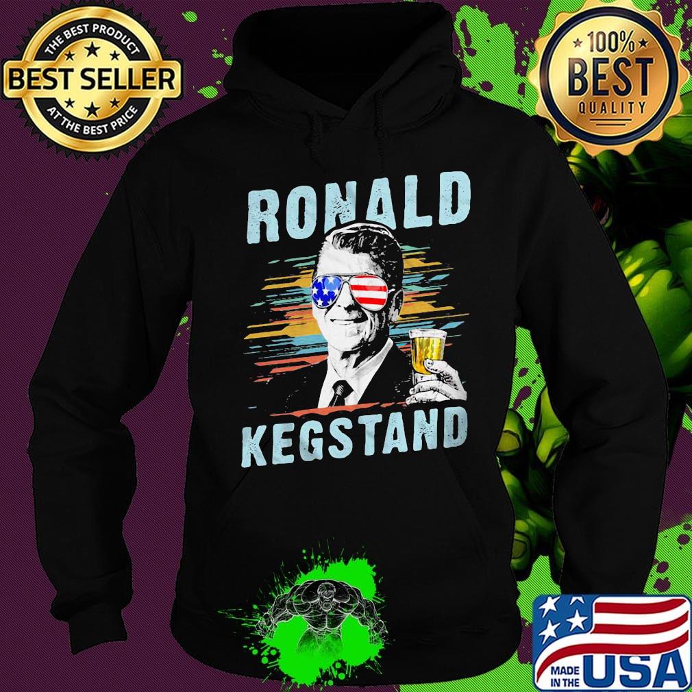Ronald kegstand drink american flag independence day s Hoodie Ronald kegstand drink american flag independence day s Hoodie