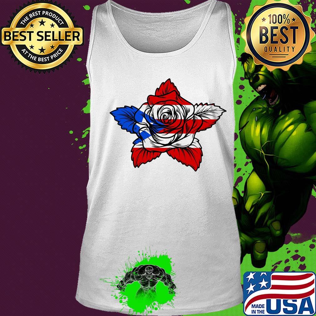 Rose American flag veteran Independence Day s Tank top Rose American flag veteran Independence Day s Tank top