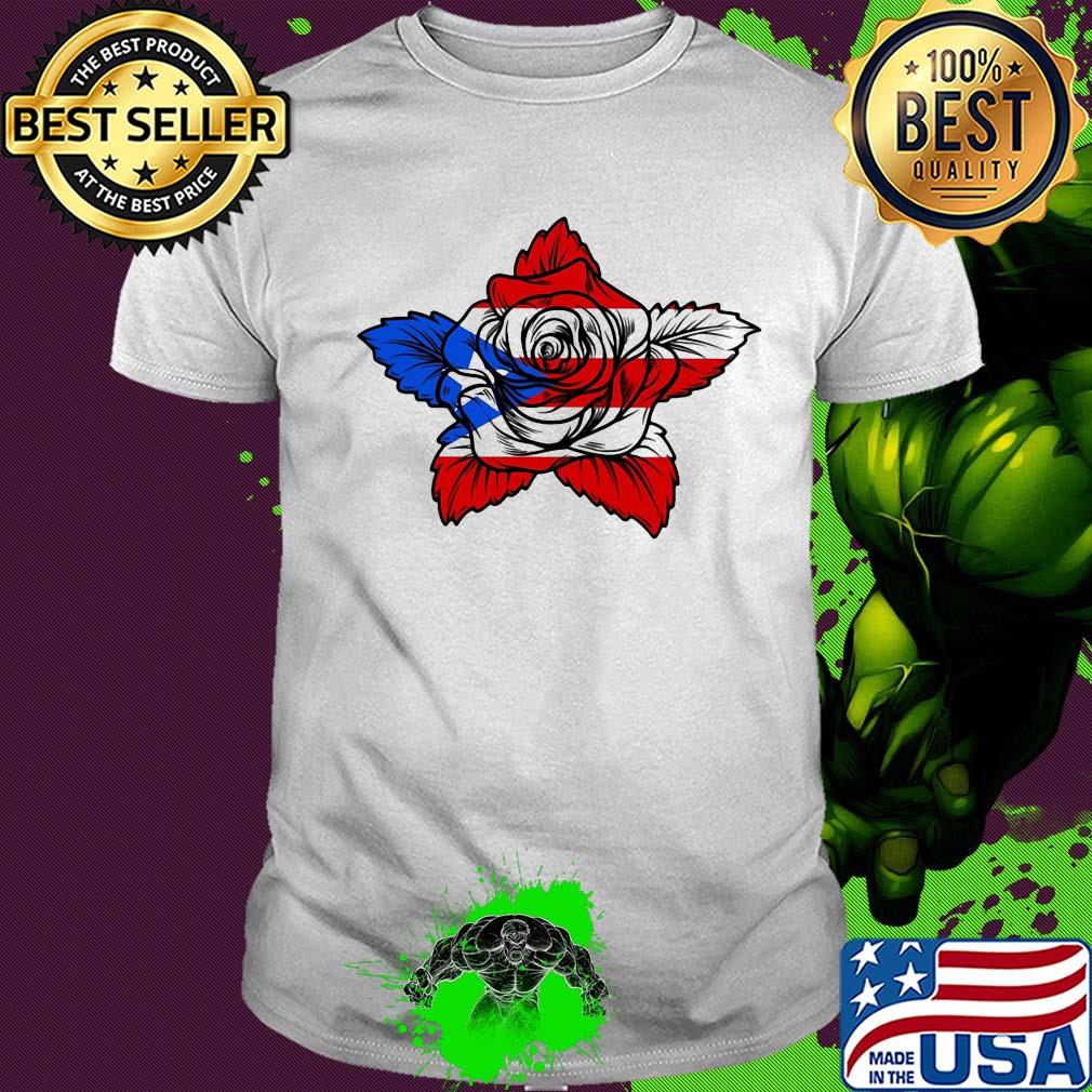 Rose American flag veteran Independence Day shirt Rose American flag veteran Independence Day shirt