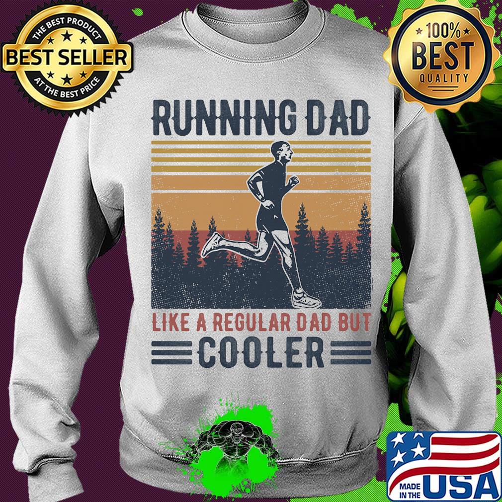 Running dad like a regular dad but cooler happy father's day vintage retro s Sweater Running dad like a regular dad but cooler happy father's day vintage retro s Sweater
