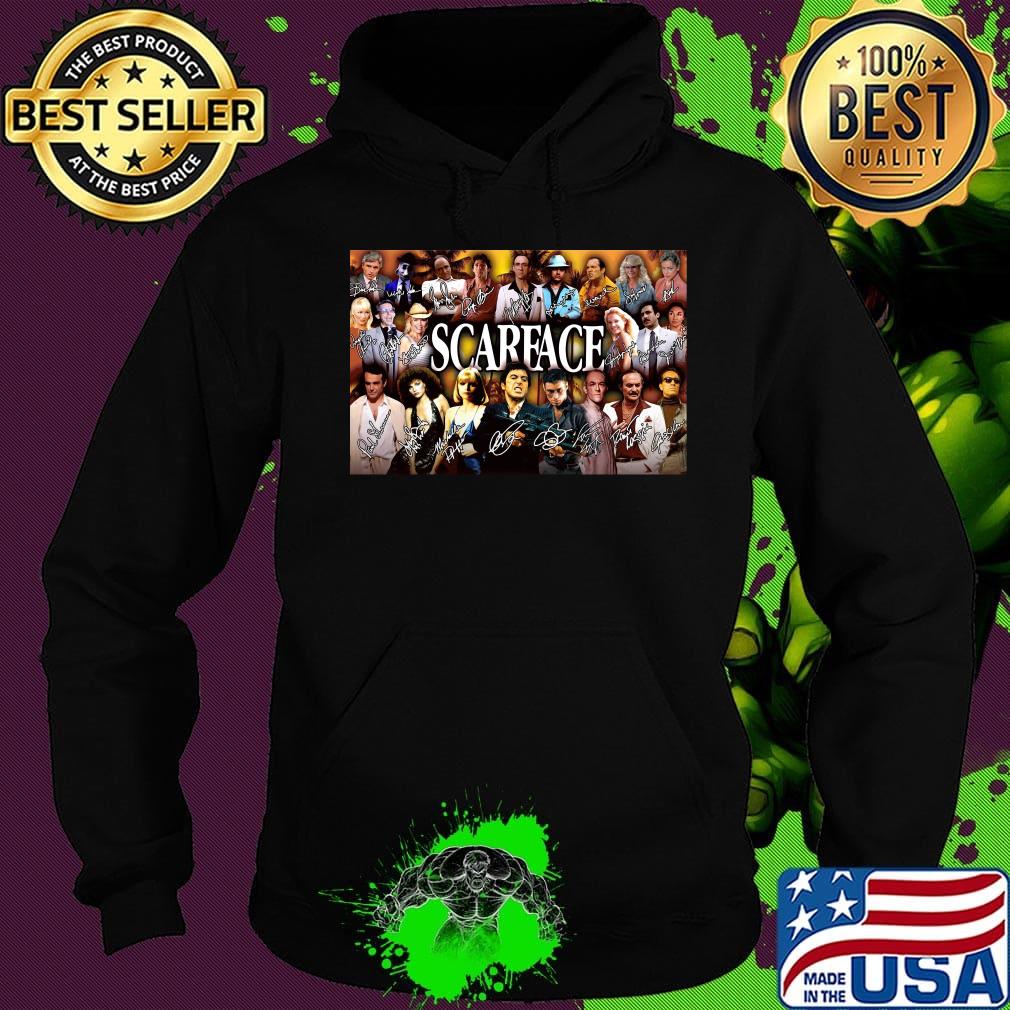 Scarface movie characters signatures poster s Hoodie Scarface movie characters signatures poster s Hoodie
